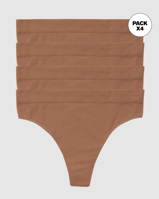 Paquete x 4 brasileras tiro alto en tecnología seamless