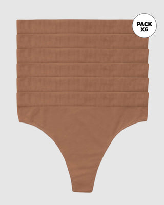 Paquete x 6 brasileras tiro alto en tecnología seamless#color_640-cafe-medio