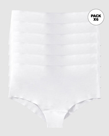 Paquete x 6 cacheteros invisibles tiro alto#color_000-blanco