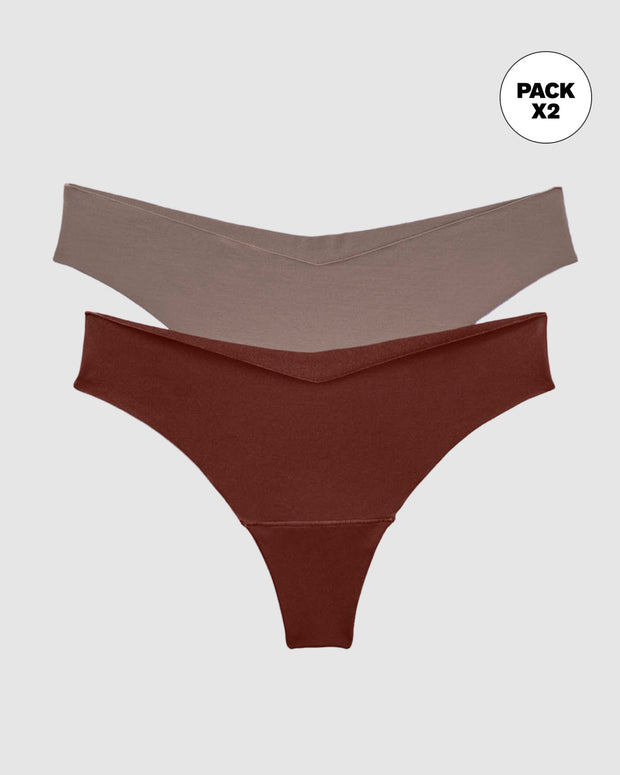 Brasileras de efecto invisible en paquete x 2