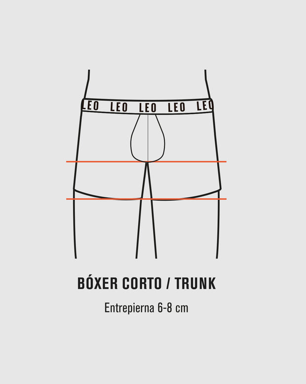 Bóxer corto con tecnología de ajuste perfecto en microfibra