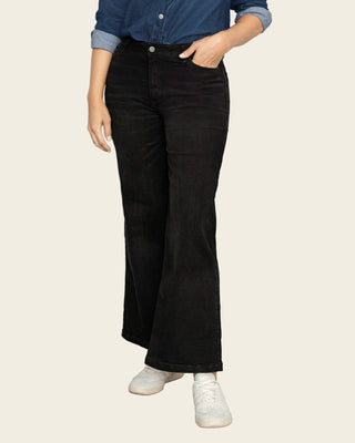 Jean bota ancha esencial para mujer#color_700-negro