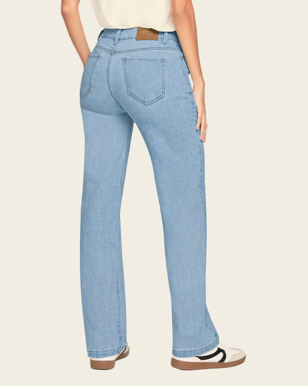 Jean bota recta para mujer