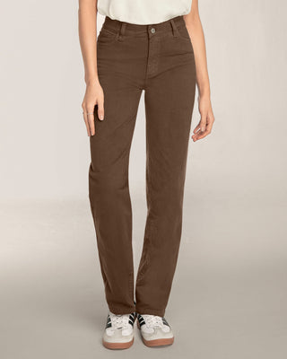 Jean bota recta para mujer#color_c23-cafe-chocolate