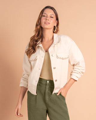Chaqueta en denim con taches decorativos#color_018-marfil