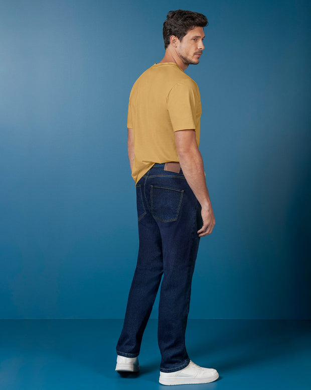 Jean bota recta básico para hombre