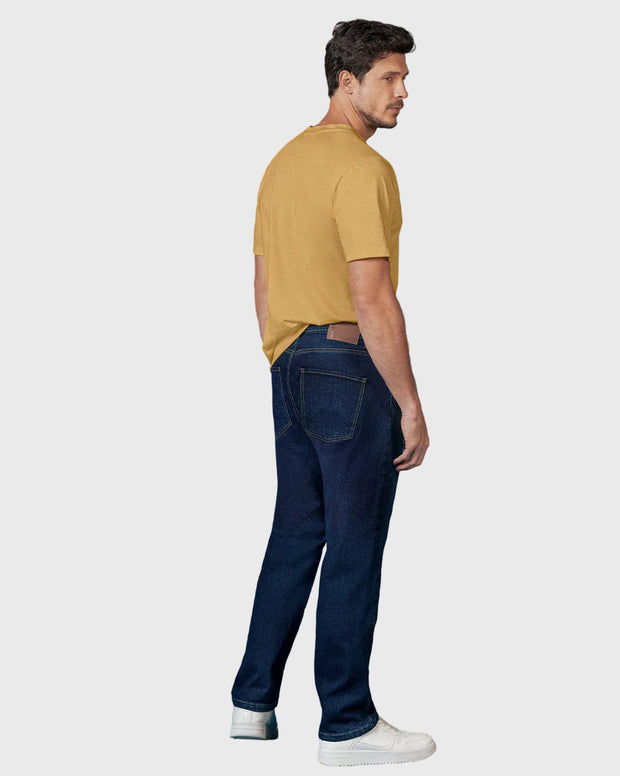 Jean bota recta básico para hombre