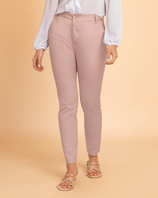 Pantalón skinny de tiro medio con bolsillos delanteros funcionales#color_180-palo-de-rosa