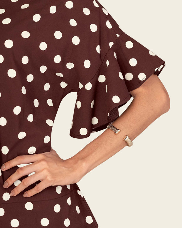 Vestido corto manga corta con boleros