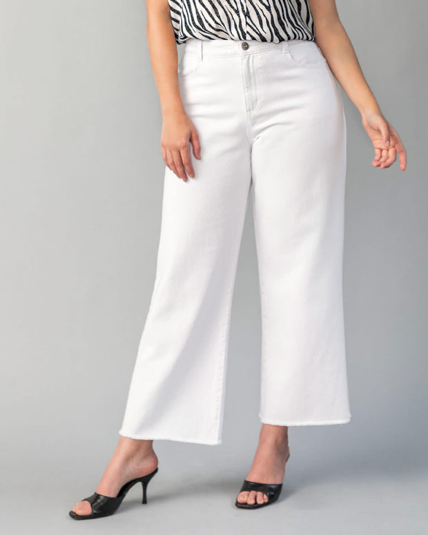 Pantalón tiro alto bota amplia