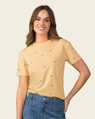 Camiseta manga corta con detalles con brillo#color_c17-amarillo