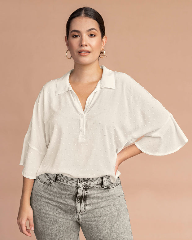 Blusa manga 3/4 con boleros