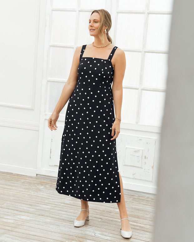 Vestido largo con aberturas a los lados