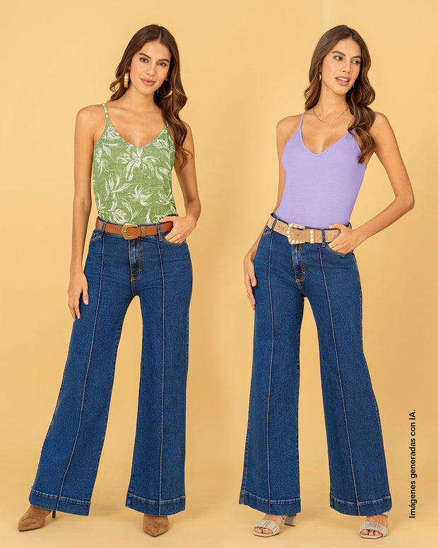 Camiseta de tiritas básica x 2