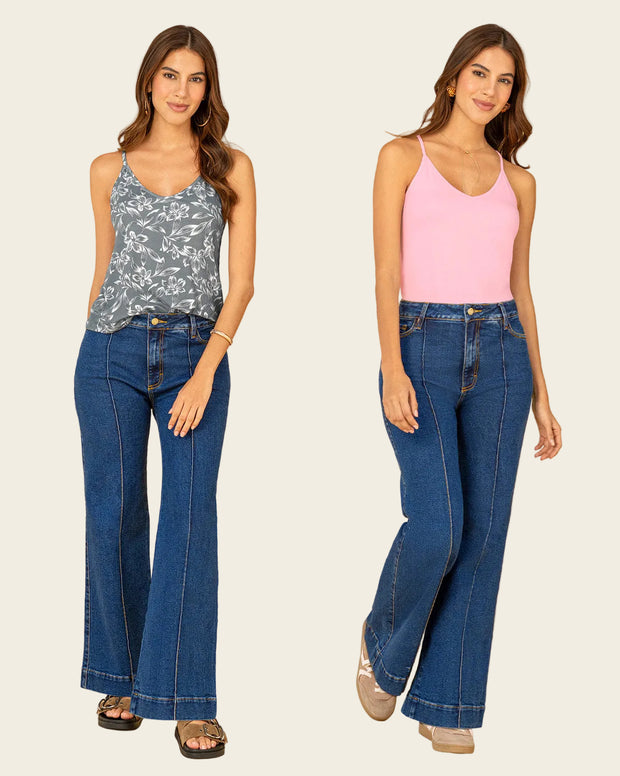 Camiseta de tiritas básica x 2