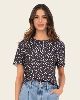 Camiseta manga corta estampada con dobladillo en manga#color_794-manchas