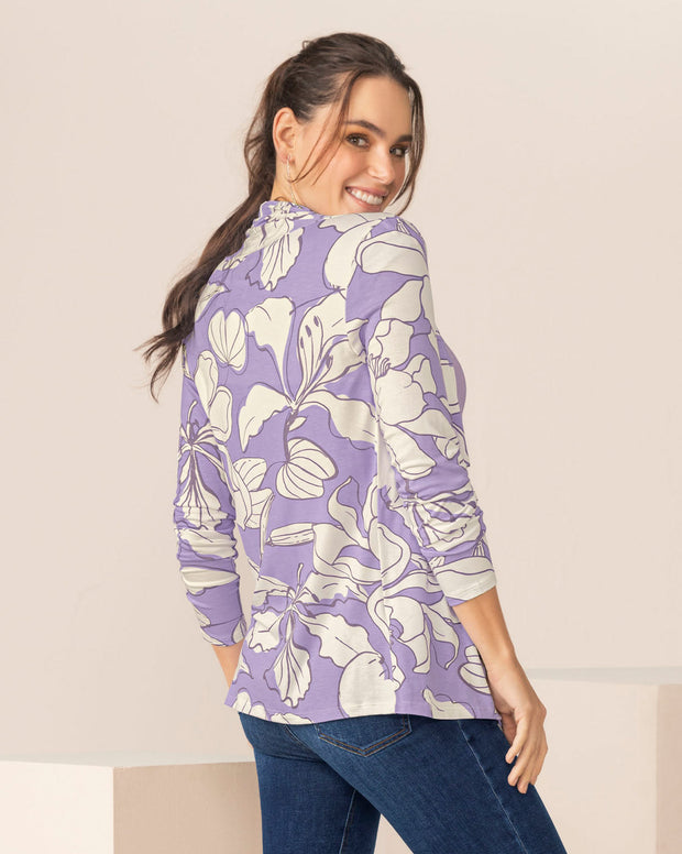 Saquillo estampado de silueta semiajustada