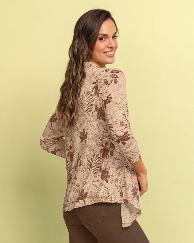 Saquillo estampado de silueta semiajustada