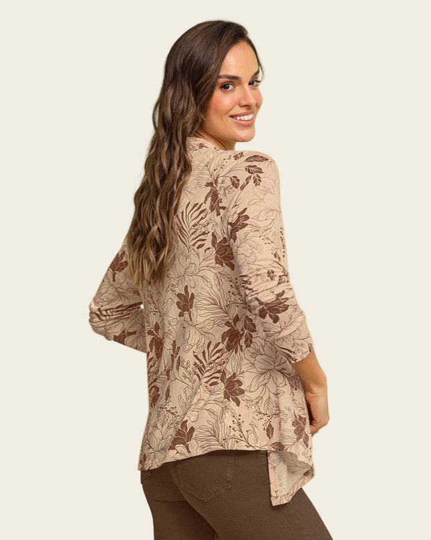 Saquillo estampado de silueta semiajustada