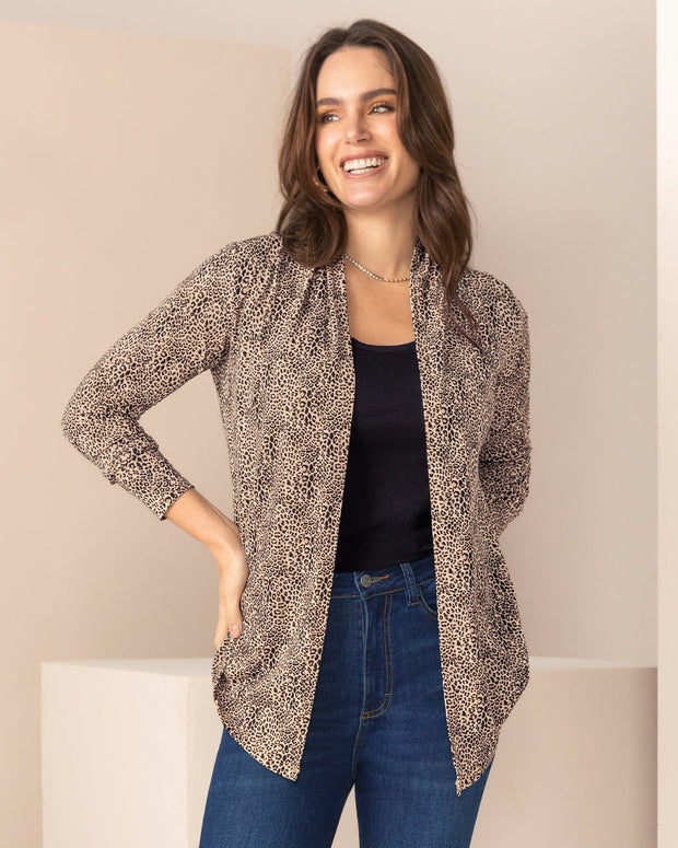 Saquillo estampado de silueta semiajustada