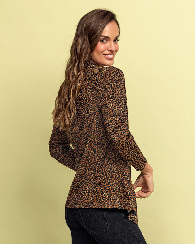 Saquillo estampado de silueta semiajustada