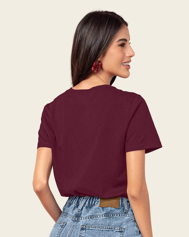 Camiseta manga corta en algodón con estampado en frente