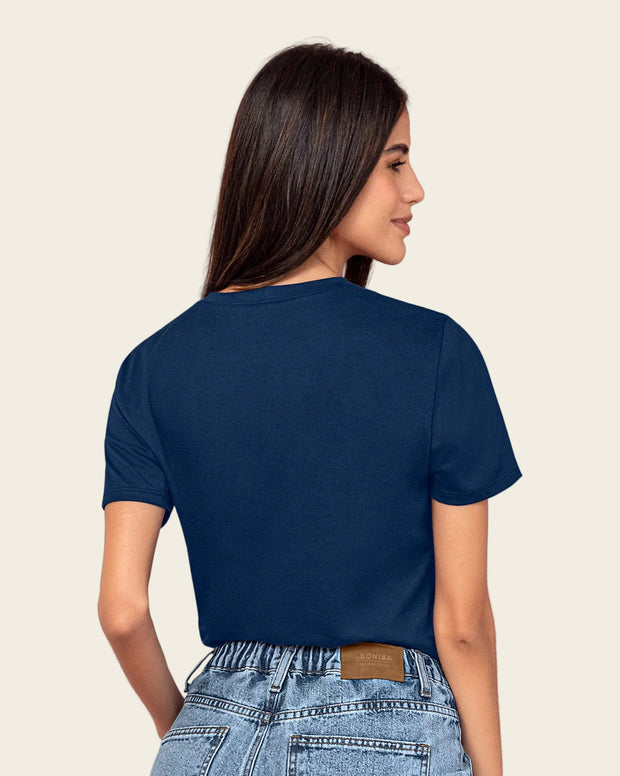 Camiseta manga corta en algodón con estampado en frente