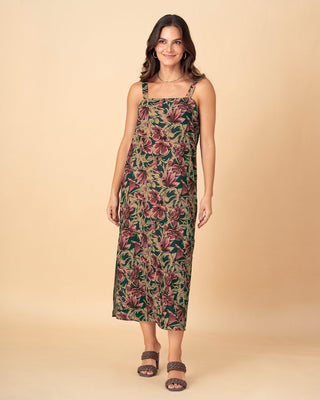 Vestido midi estampado con cargaderas anchas#color_060-botanico