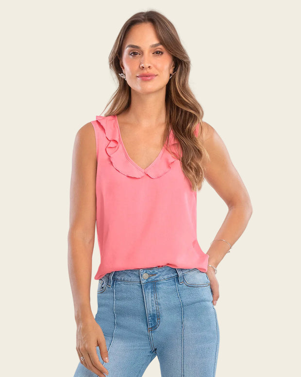 Camiseta manga sisa con bolero en escote