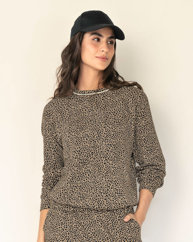 Buzo manga larga estampado