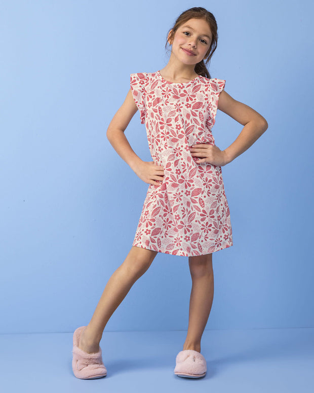 Batola corta con boleros en mangas para niña