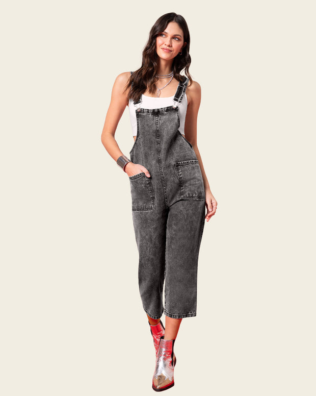 Enterizo largo tipo overall