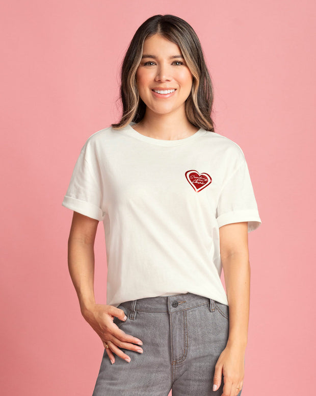 Camiseta básica manga corta con estampado