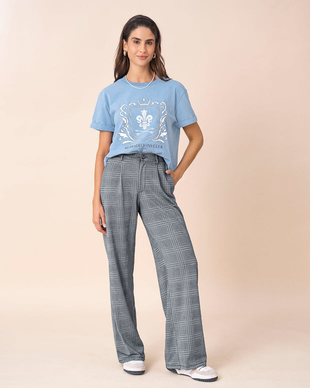 Camiseta básica manga corta con estampado