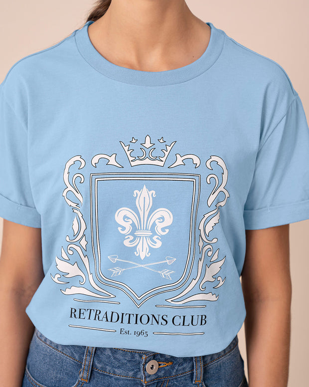 Camiseta básica manga corta con estampado