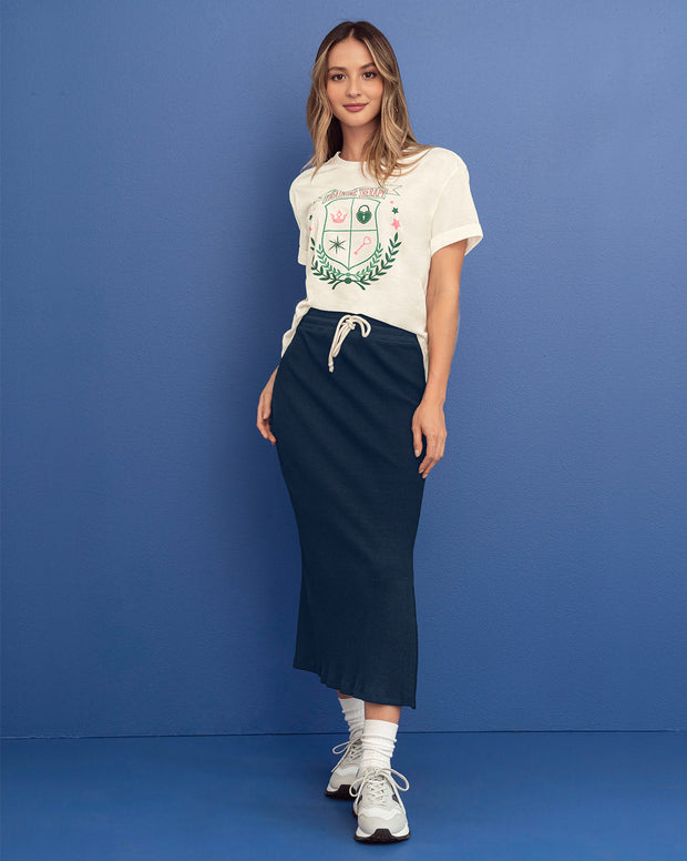 Camiseta básica manga corta con estampado