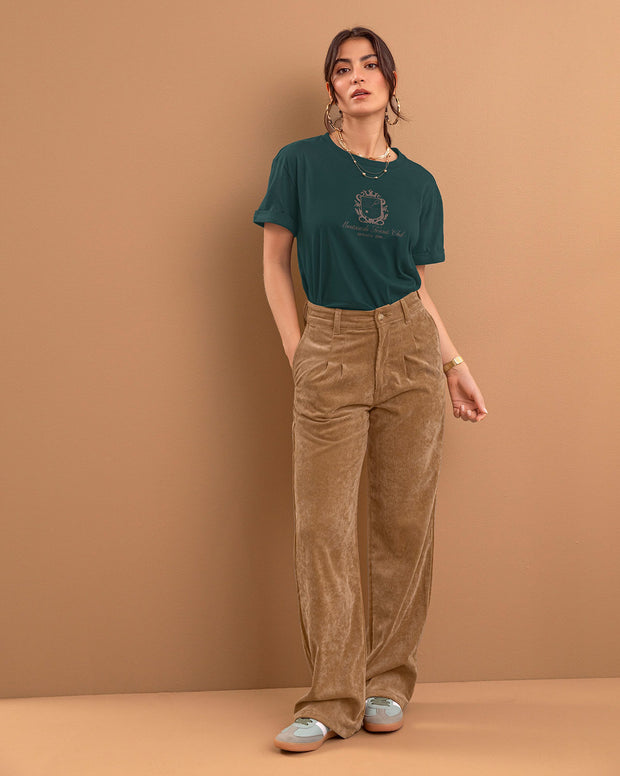 Camiseta básica manga corta con estampado