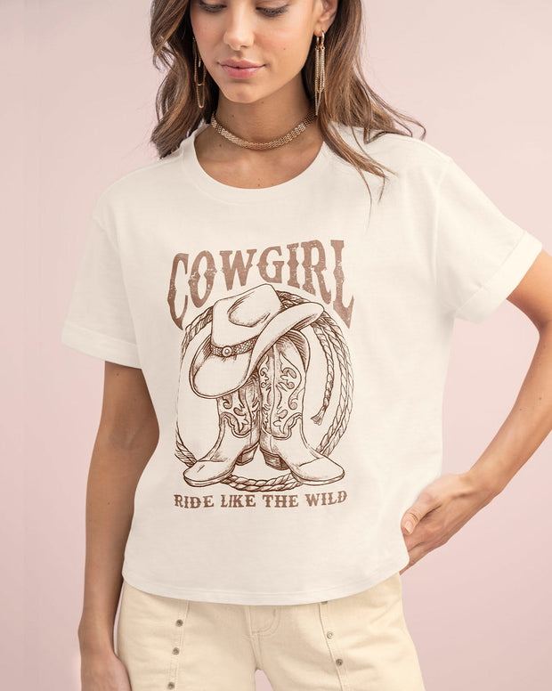 Camiseta básica manga corta con estampado