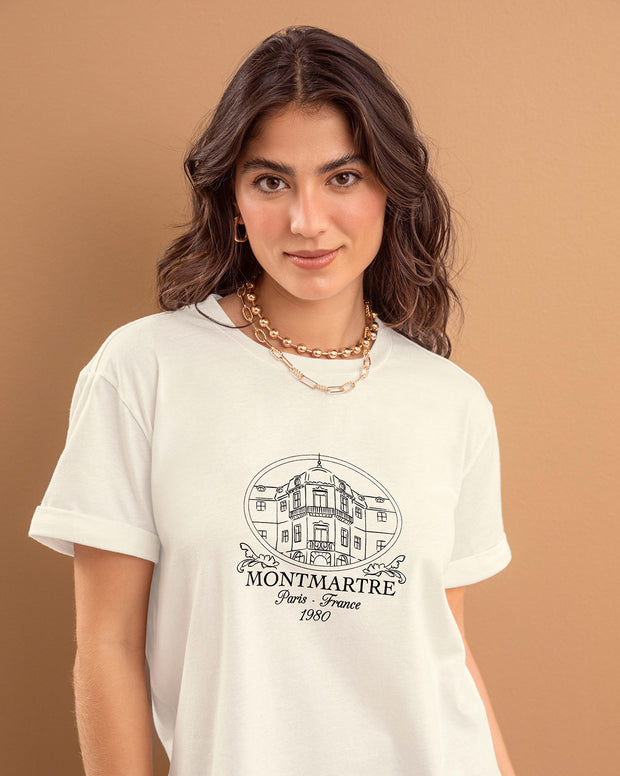 Camiseta básica manga corta con estampado