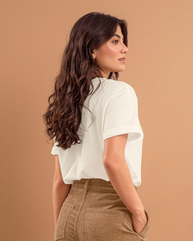 Camiseta básica manga corta con estampado