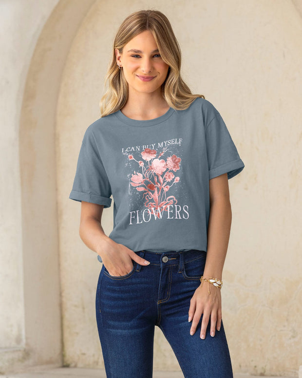 Camiseta básica manga corta con estampado