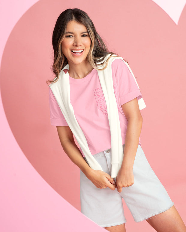 Camiseta básica manga corta con estampado