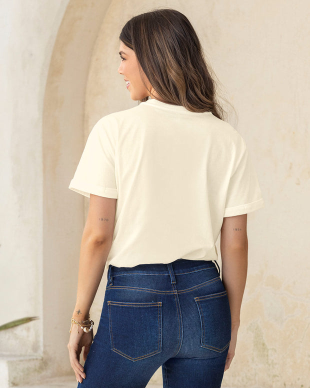 Camiseta básica manga corta con estampado