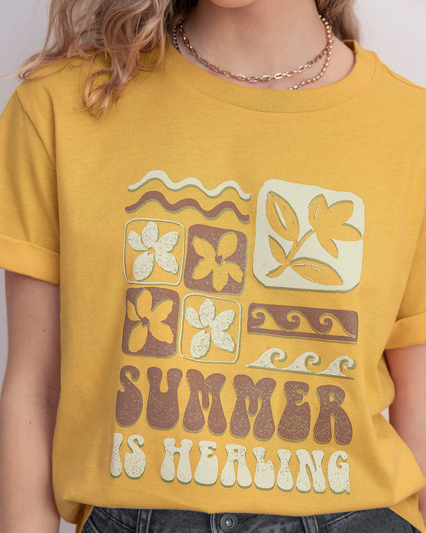 Camiseta básica manga corta con estampado