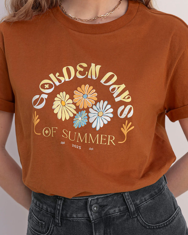 Camiseta básica manga corta con estampado