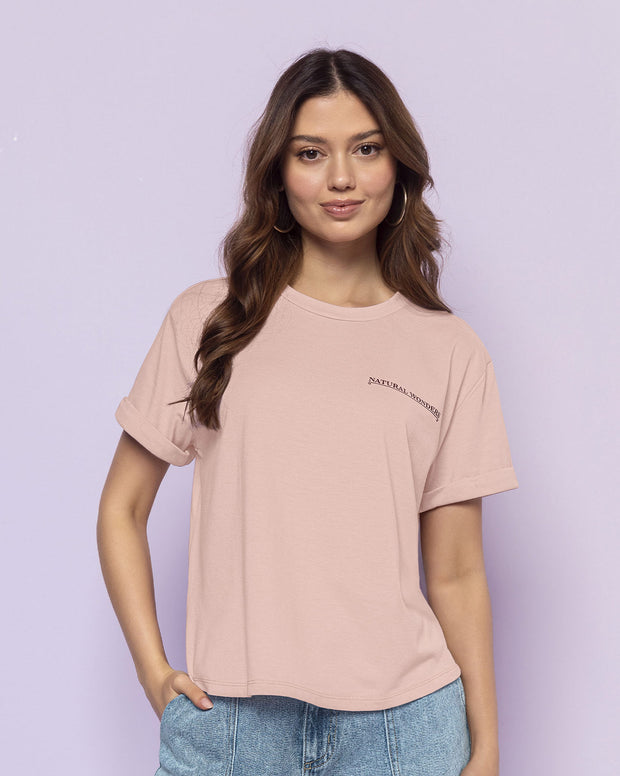 Camiseta básica manga corta con estampado