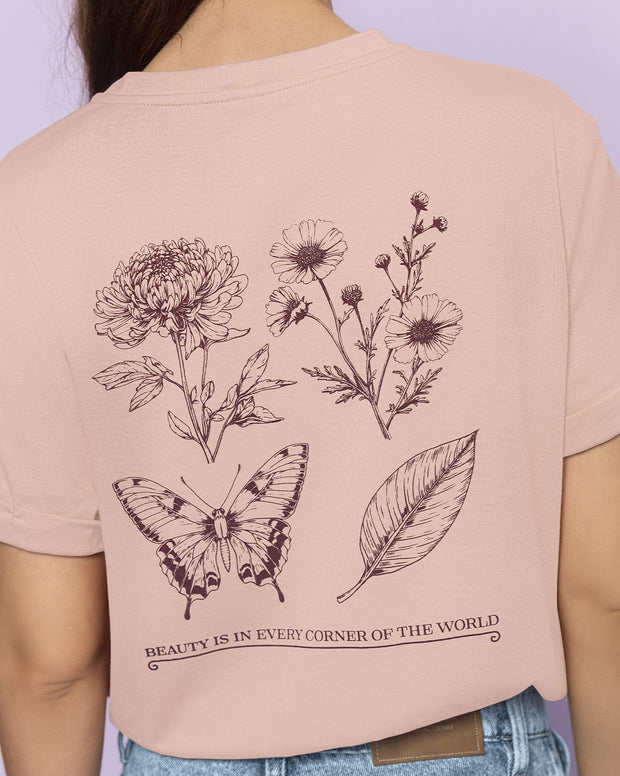 Camiseta básica manga corta con estampado