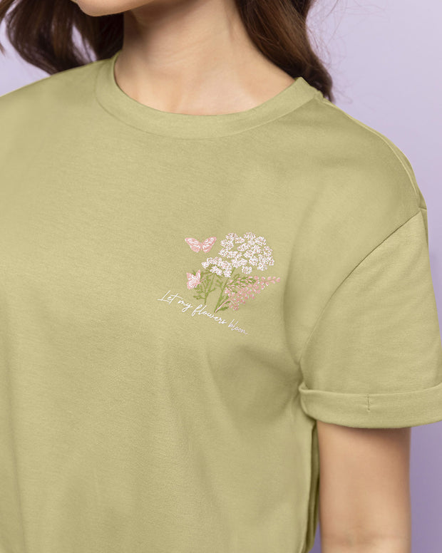 Camiseta básica manga corta con estampado