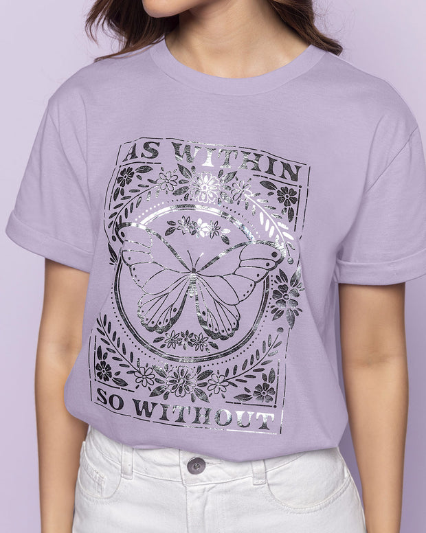 Camiseta básica manga corta con estampado