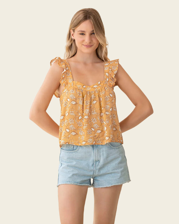 Blusa de tiritas y cuello cuadrado